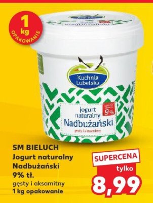 Jogurt naturalny Nadbużański 9% tł.  promocja w Kaufland