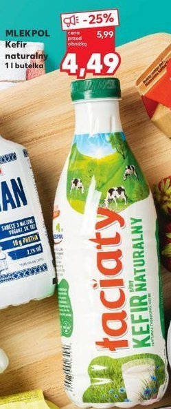 Kefir naturalny Łaciaty promocja w Carrefour