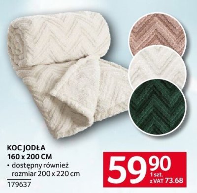 Koc jodła 160 x 200 cm promocja w Selgros