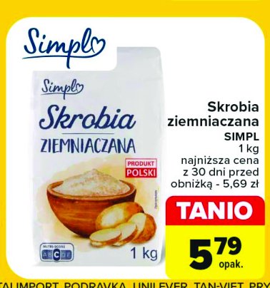 Skrobia ziemniaczana Simpl promocja