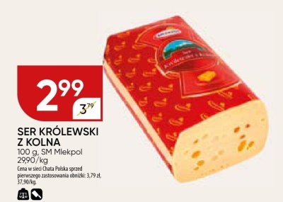 Ser królewski z Kolna SM Mlekpol promocja w Chata Polska