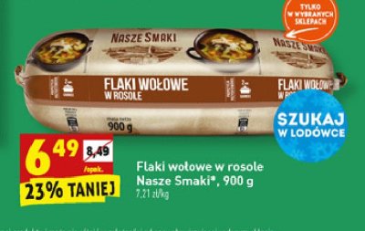 Flaki wołowe w rosole Nasze smaki promocja