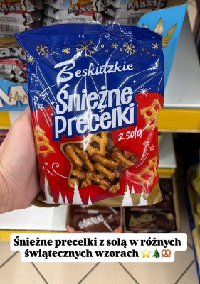 Precelki śnieżne z solą  promocja w Dino