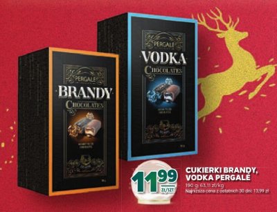 Cukierki Brandy, Vodka Pergale promocja w Stokrotka