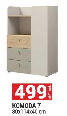 Komoda 7 80x114x40 cm promocja w Merkury Market