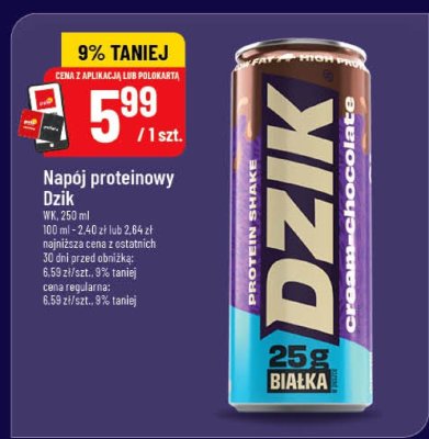 Napój proteinowy Dzik 250ml promocja w POLOmarket