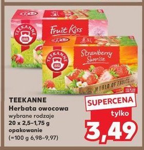 Herbata strawberry sunrise Teekanne world of fruits promocja w Kaufland