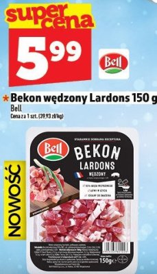Bekon wędzony Lardons Bell 150 g promocja w TOPAZ