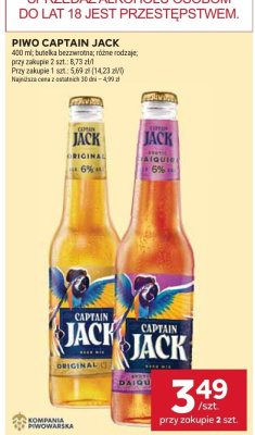 Piwo Captain Jack promocja w Stokrotka