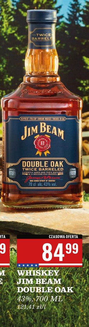 Bourbon Jim beam double oak promocja