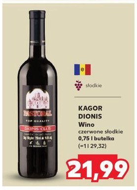 Wino KAGOR DIONIS CLUB promocja