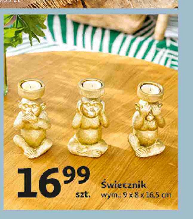 Świecznik 9 x 8 x 16.5 cm promocja