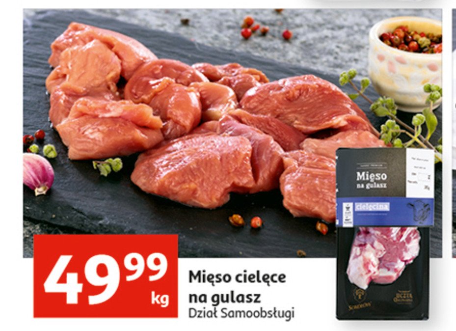 Mięso cielęce na gulasz promocja w Netto