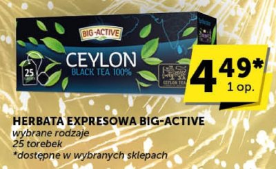 Herbata ekspresowa Big-Active wybrane rodzaje promocja w Groszek