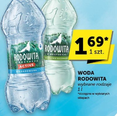 Woda Rodowita wybrane rodzaje promocja w Groszek
