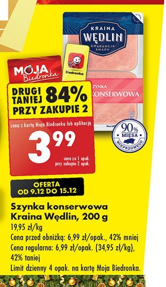 Szynka konserwowa Kraina wędlin promocja