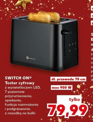 Toster cyfrowy z wyświetlaczem LED SWITCH ON promocja w Kaufland