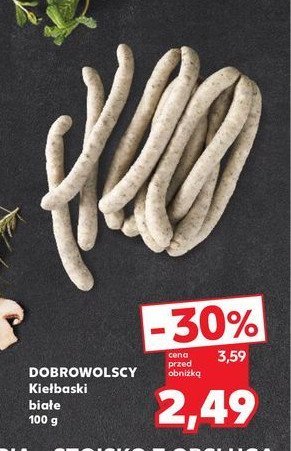 Kiełbaski białe Dobrowolscy promocja