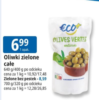 Oliwki zielone całe Eco+ promocja w Leclerc
