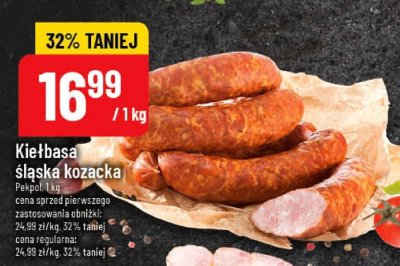 Kiełbasa śląska kozacka Pekpol promocja w POLOmarket