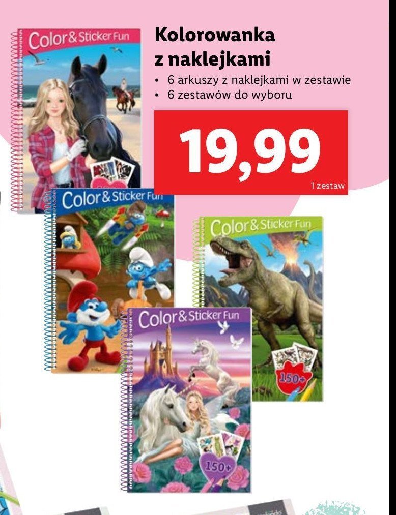 Kolorowanka z naklejkami promocja