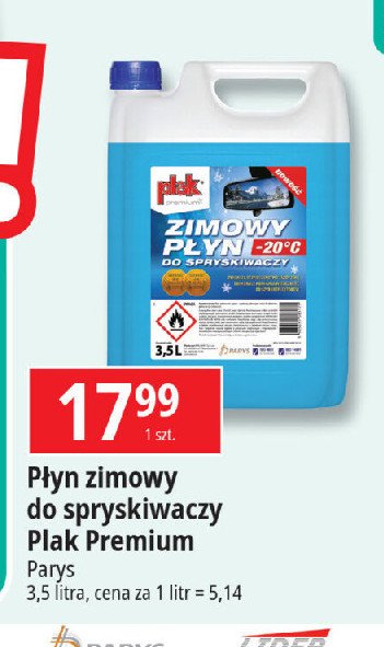 Płyn do spryskiwaczy -20 c zimowy Plak promocja