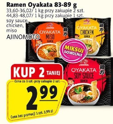 Ramen Oyakata różne smaki promocja w Prim Market