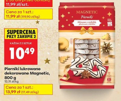 Pierniki lukrowane dekorowane Magnetic, 800 g promocja w Biedronka