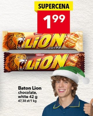 Baton Lion chocolate, white 42 g promocja w LEWIATAN