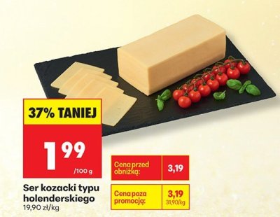 Ser kozacki typu holenderskiego promocja w Biedronka