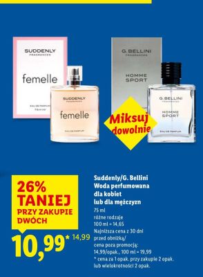 Woda perfumowana dla kobiet  promocja w Lidl