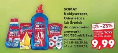 Nab艂yszczacz do zmywarki lemon Somat rinser + extra-dry effect promocja w Kaufland