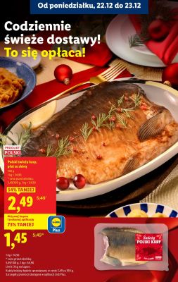 Karp Świeży POLSKI KARP promocja w Lidl