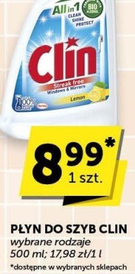 Płyn do szyb Clin promocja w Groszek