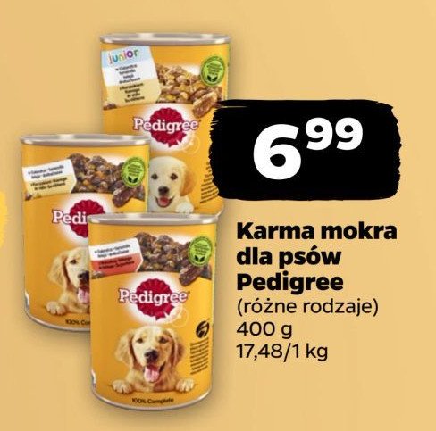 Karma dla psa kurczak - marchewka Pedigree promocja