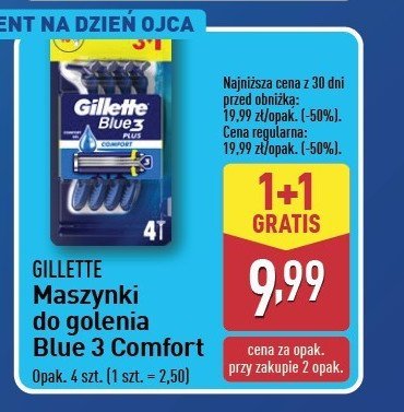 Maszynka do golenia GILLETTE BLUE 3 PLUS promocja