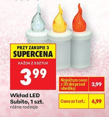 Wkład LED Subito promocja w Biedronka