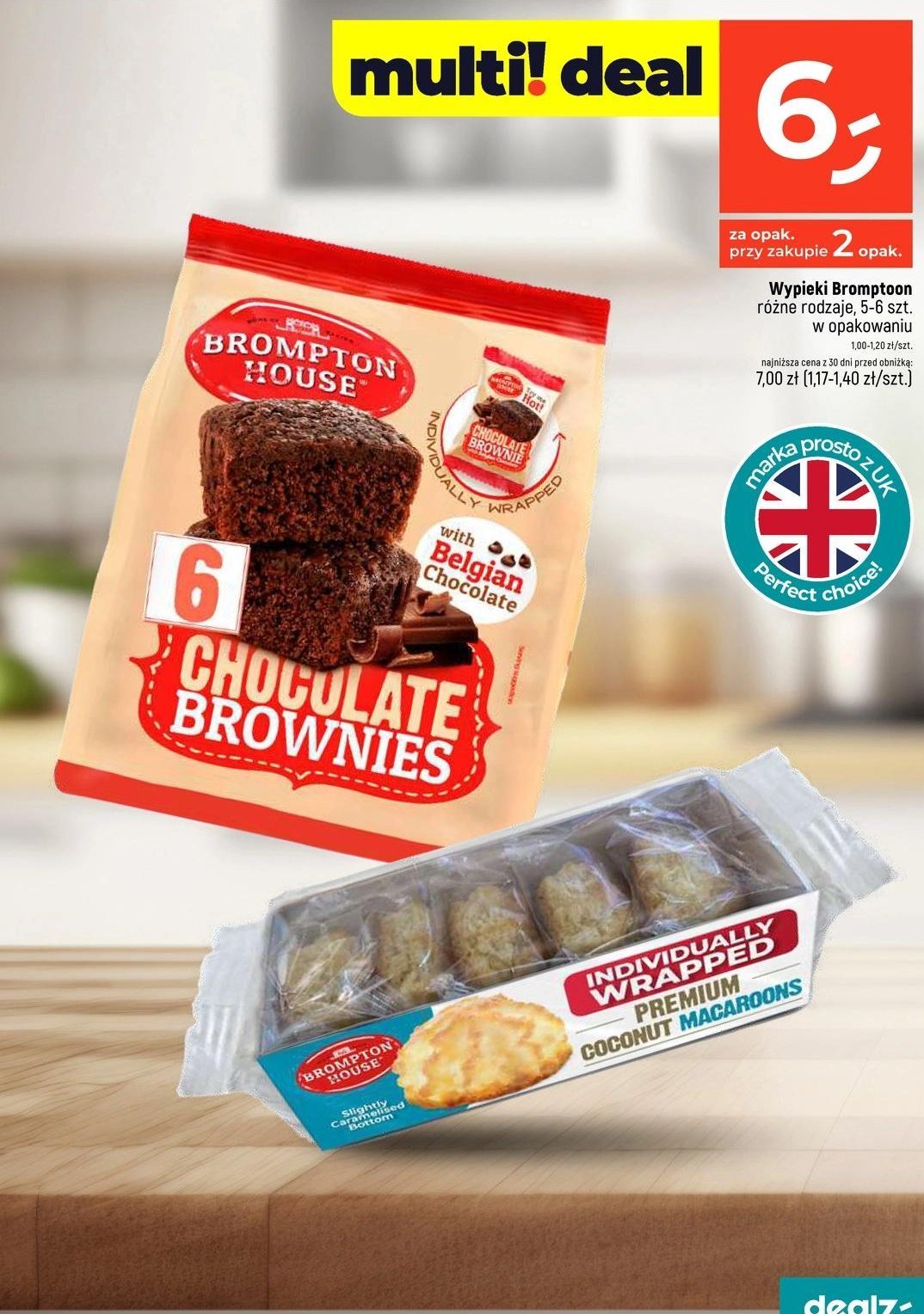 Makaroniki kokosowe Brompton house promocja