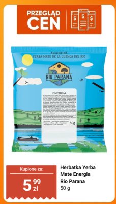 Herbatka Yerba Mate Energia Rio Parana 50 g promocja w Dino