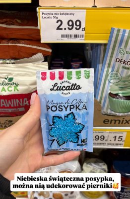 Posypka mix świąteczny  promocja w Dino