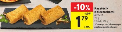 Pasztecik z pieczarkami ARYZTA promocja w Intermarche