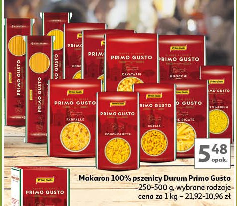 Makaron corals Primo gusto promocja