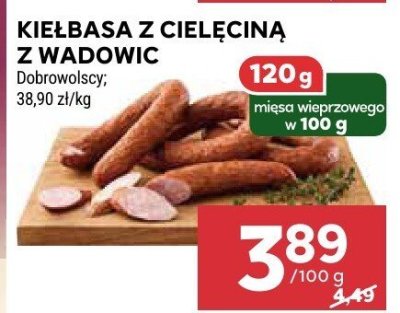 Kiełbasa z cielęcina z wadowic promocja w Stokrotka