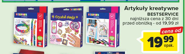 Zestaw kreatywny crystal rings Playbox promocja