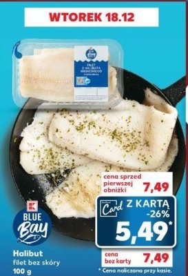 Halibut filet bez skóry K-classic blue bay promocja