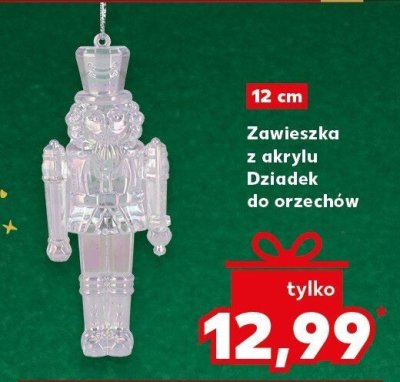 Zawieszka z akrylu Dziadek do orzechów 12 cm promocja w Kaufland