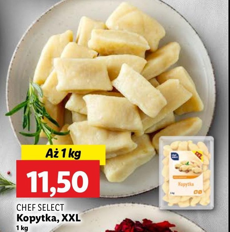 Kopytka Chef select promocja w Lidl