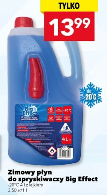 Zimowy płyn do spryskiwaczy Big Effect -20°C 4 l z lejkiem promocja w LEWIATAN