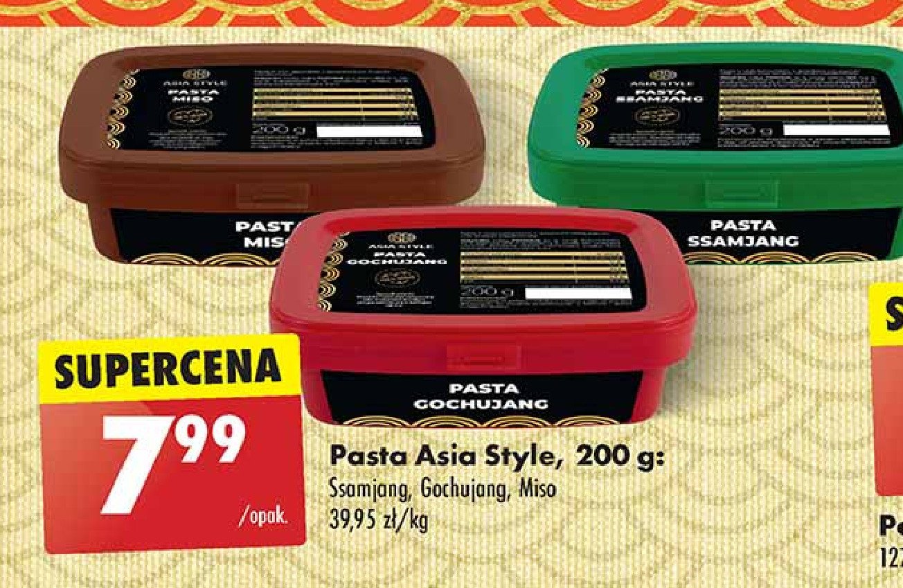 Pasta miso Asia style promocja