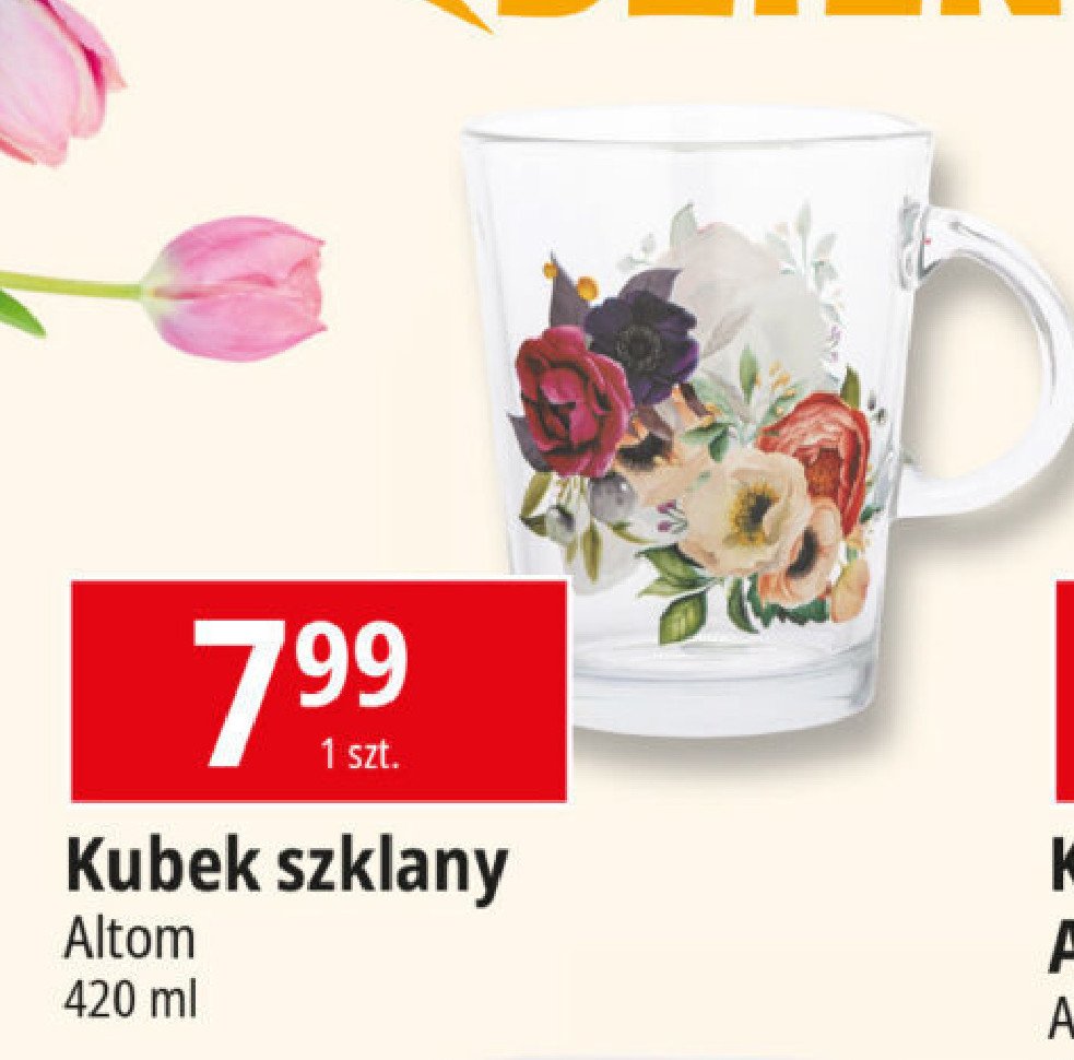 Kubek szklany 420 ml Altom promocja